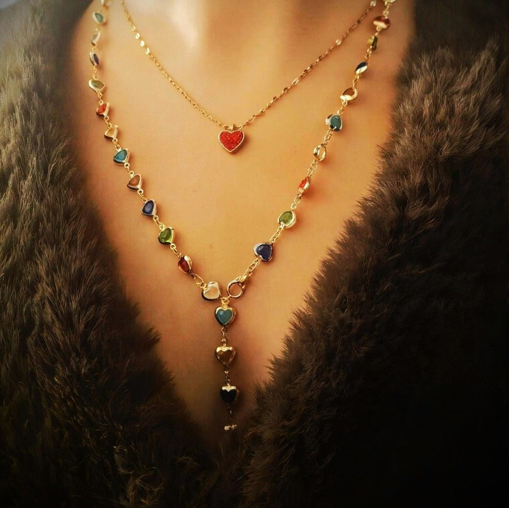 Collier Double Face Love