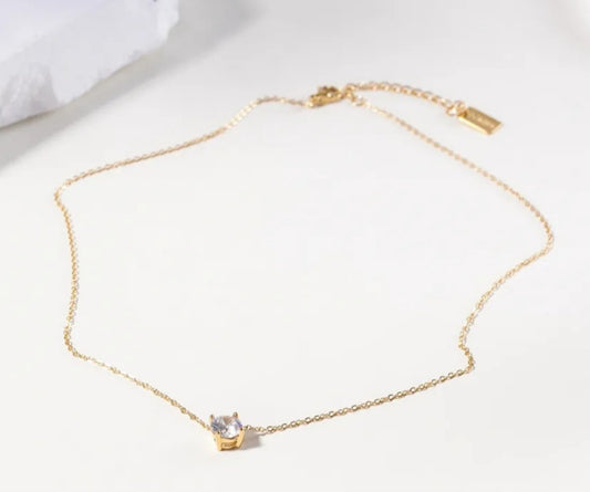 Collier Solitaire zircon