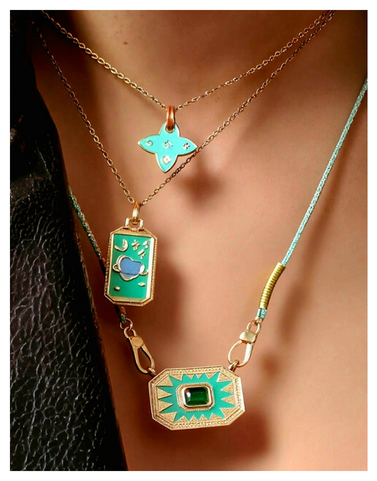 Collier Céleste Turquoise