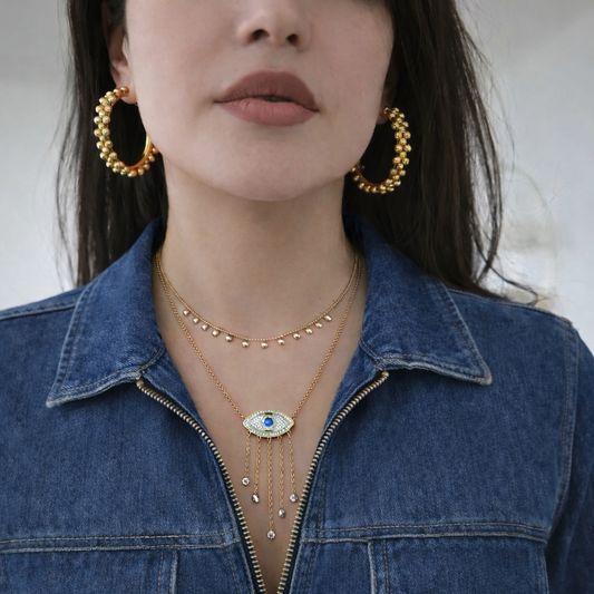 Pendientes de aro dorados Bella