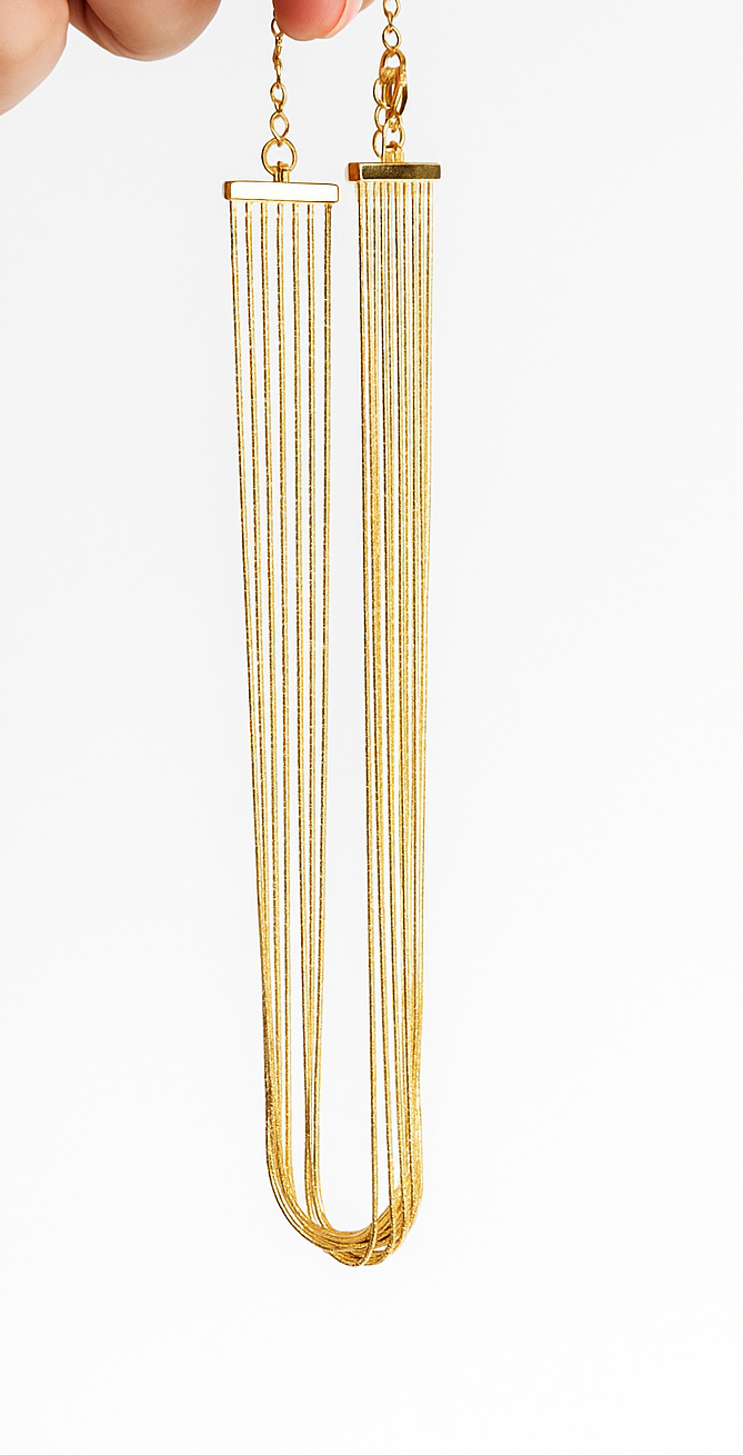 Collier Choker Multi-Chaînes Fines