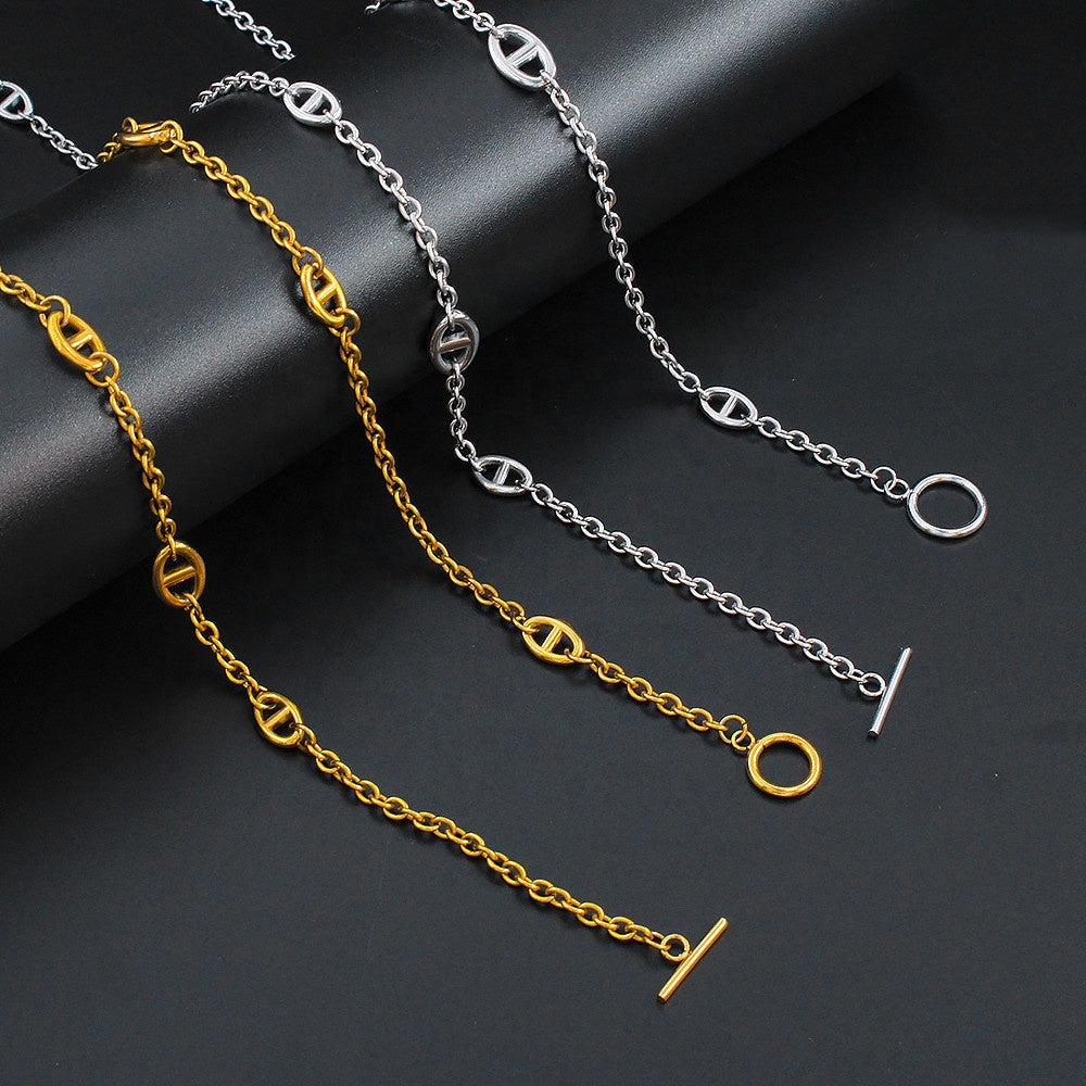 Collier Sautoir L’Anneau du Destin Argenté