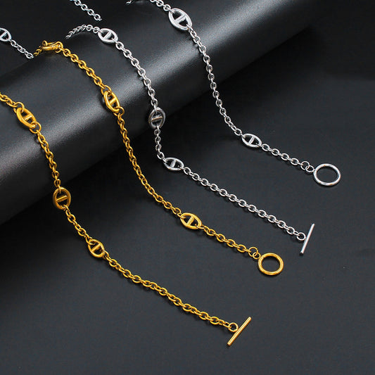 Collier Sautoir L’Anneau du Destin Argenté