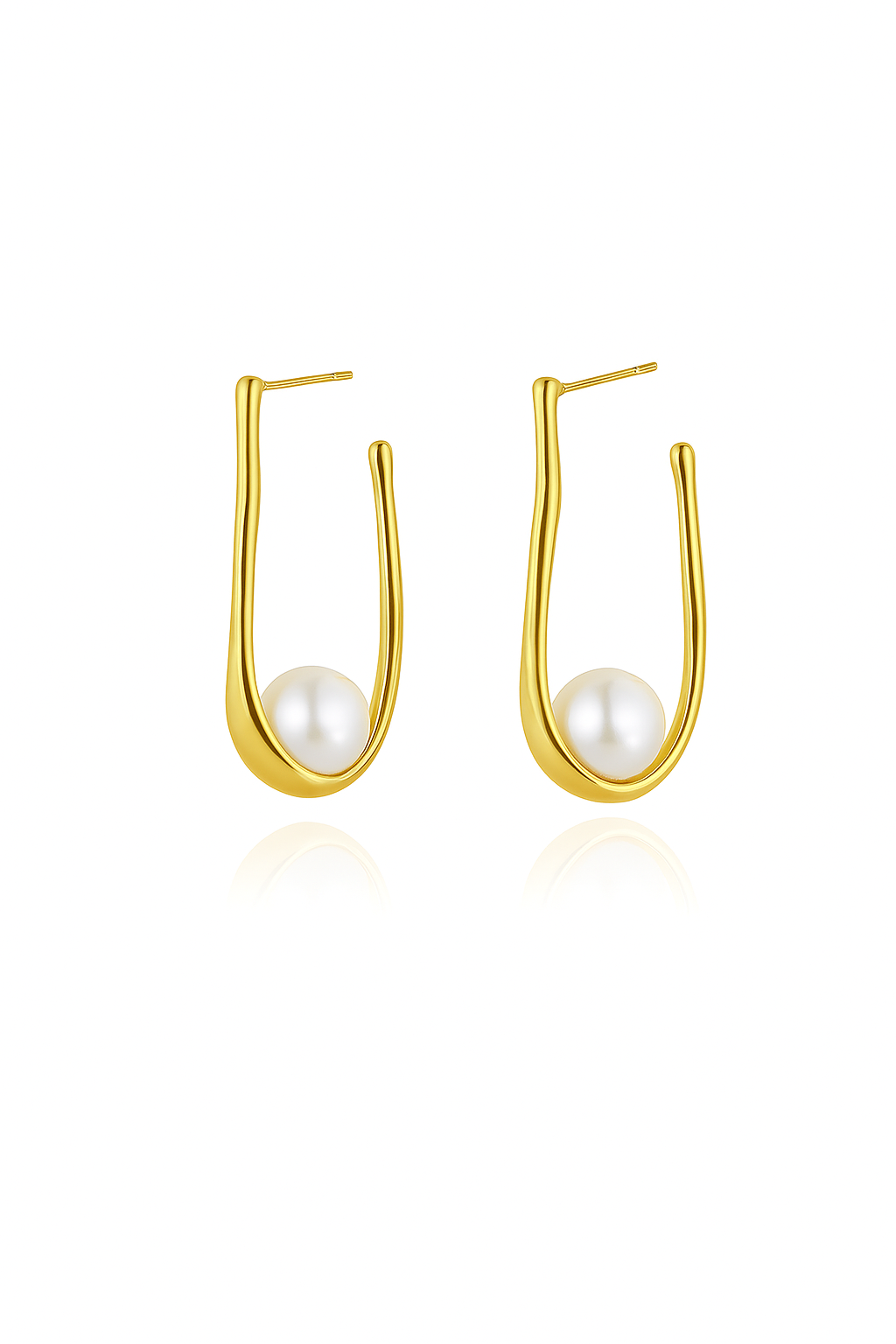 Boucles d’oreilles Luna – Goutte dorée