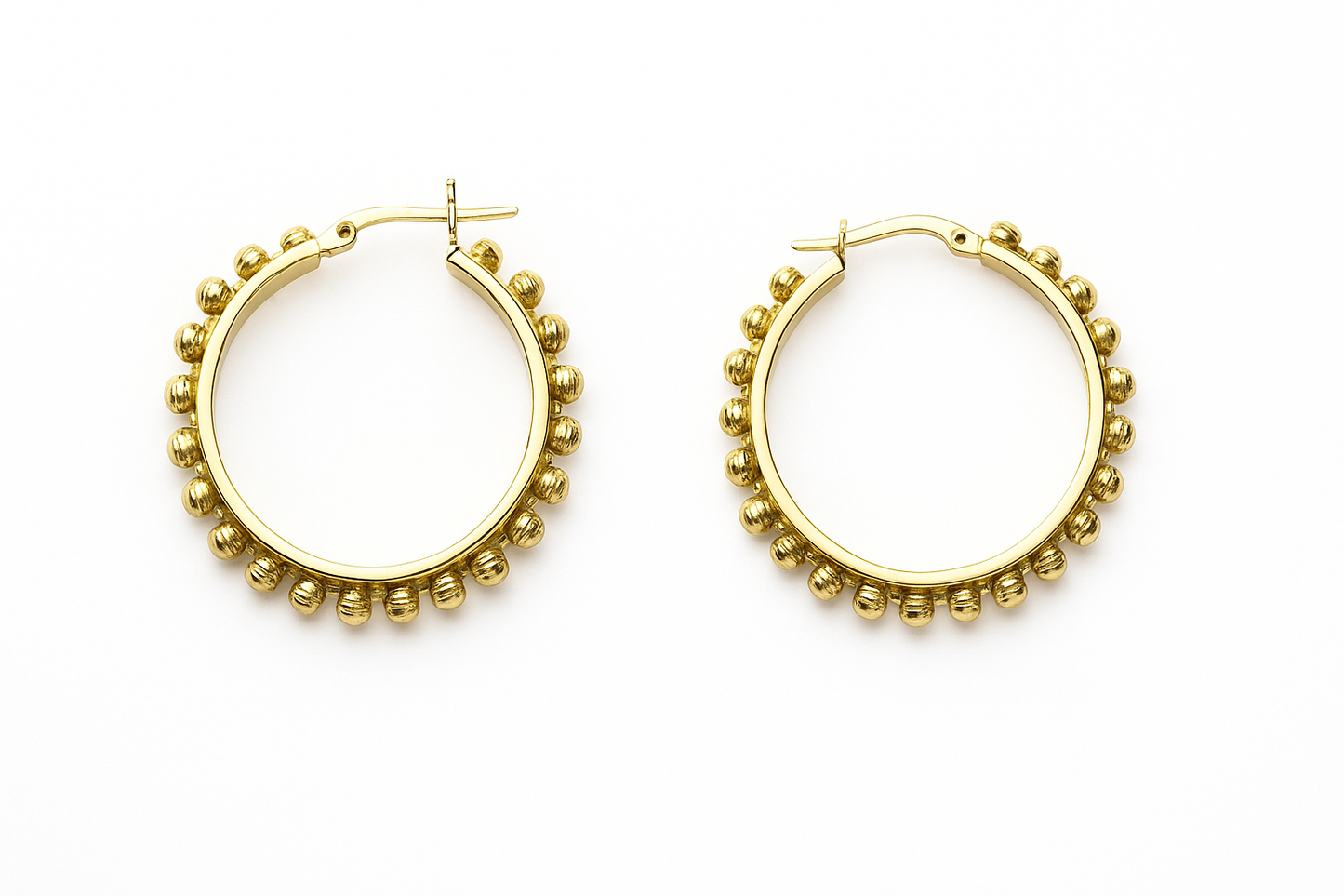 Pendientes de aro dorados Bella