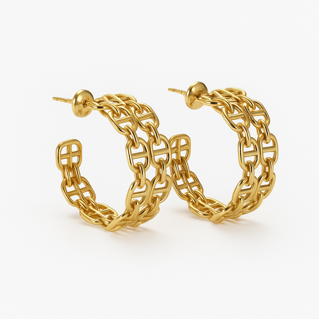 Boucles d’oreilles Golden Link