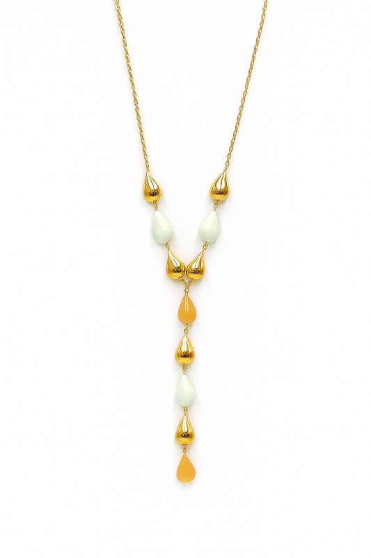 Collier Y Gouttes Élégantes