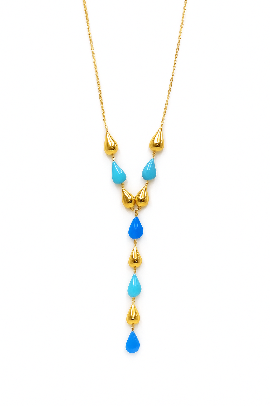 Collier Y Gouttes Élégantes