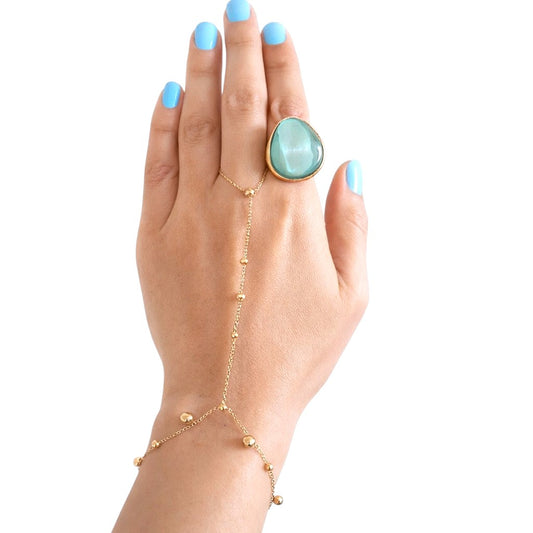 Bracelet Chaîne de main Billes