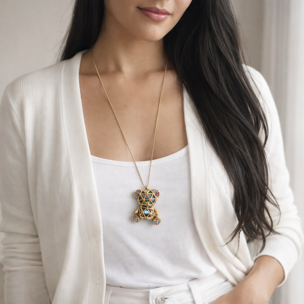 Collier Sautoir Ourson