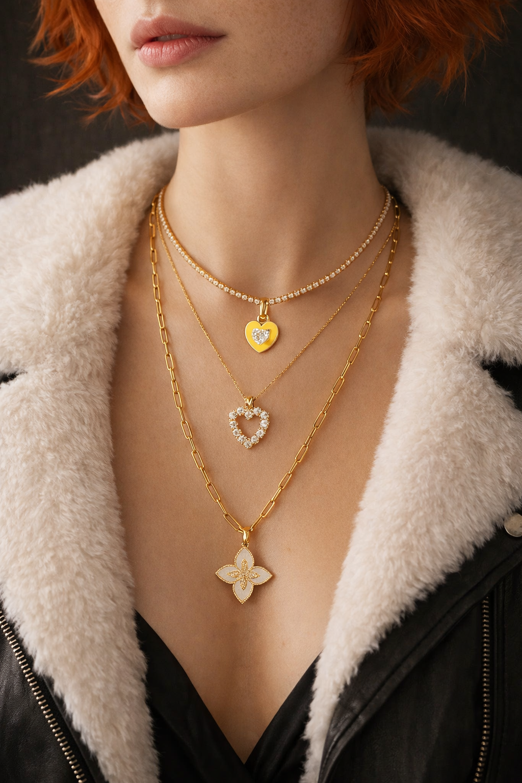 Collier Cœur Cristal