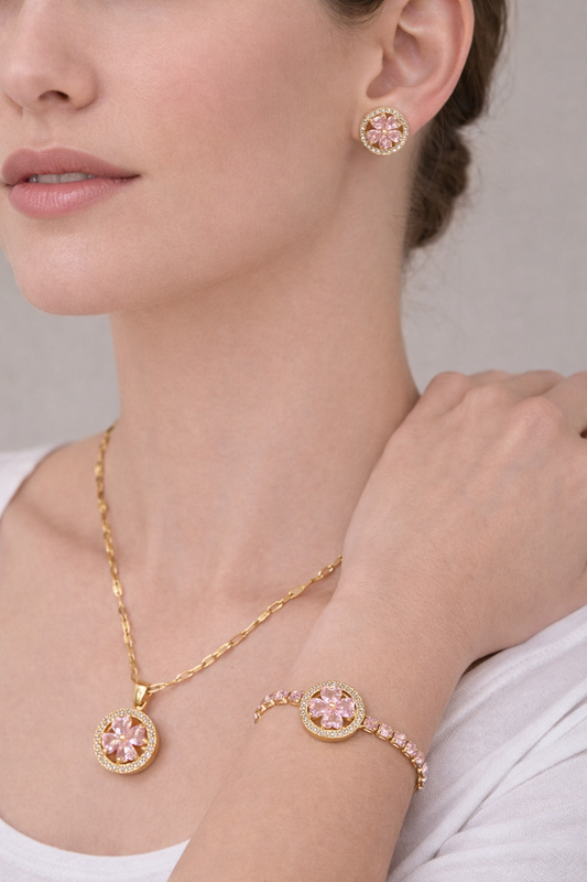 Bracelet Fleur Rosée