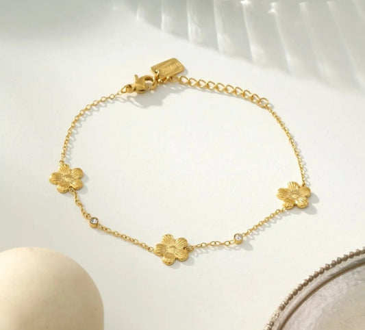 Bracelet Doré Fleur d’Éclat
