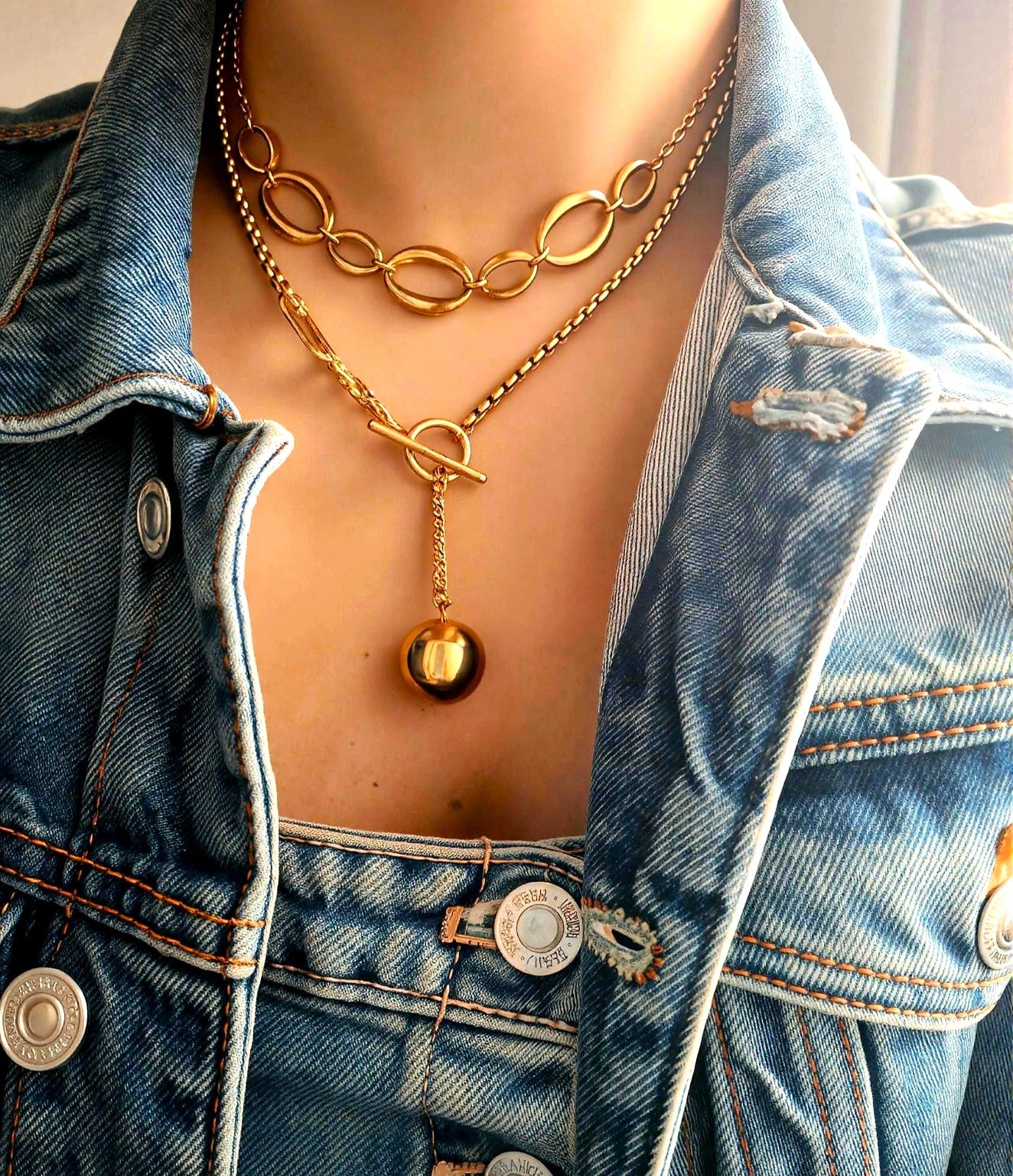 Collier Choker Ligne d’Or
