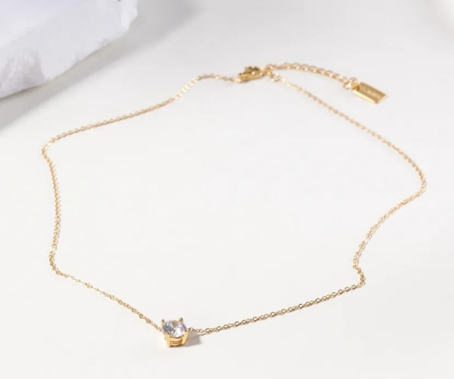 Collier Solitaire zircon