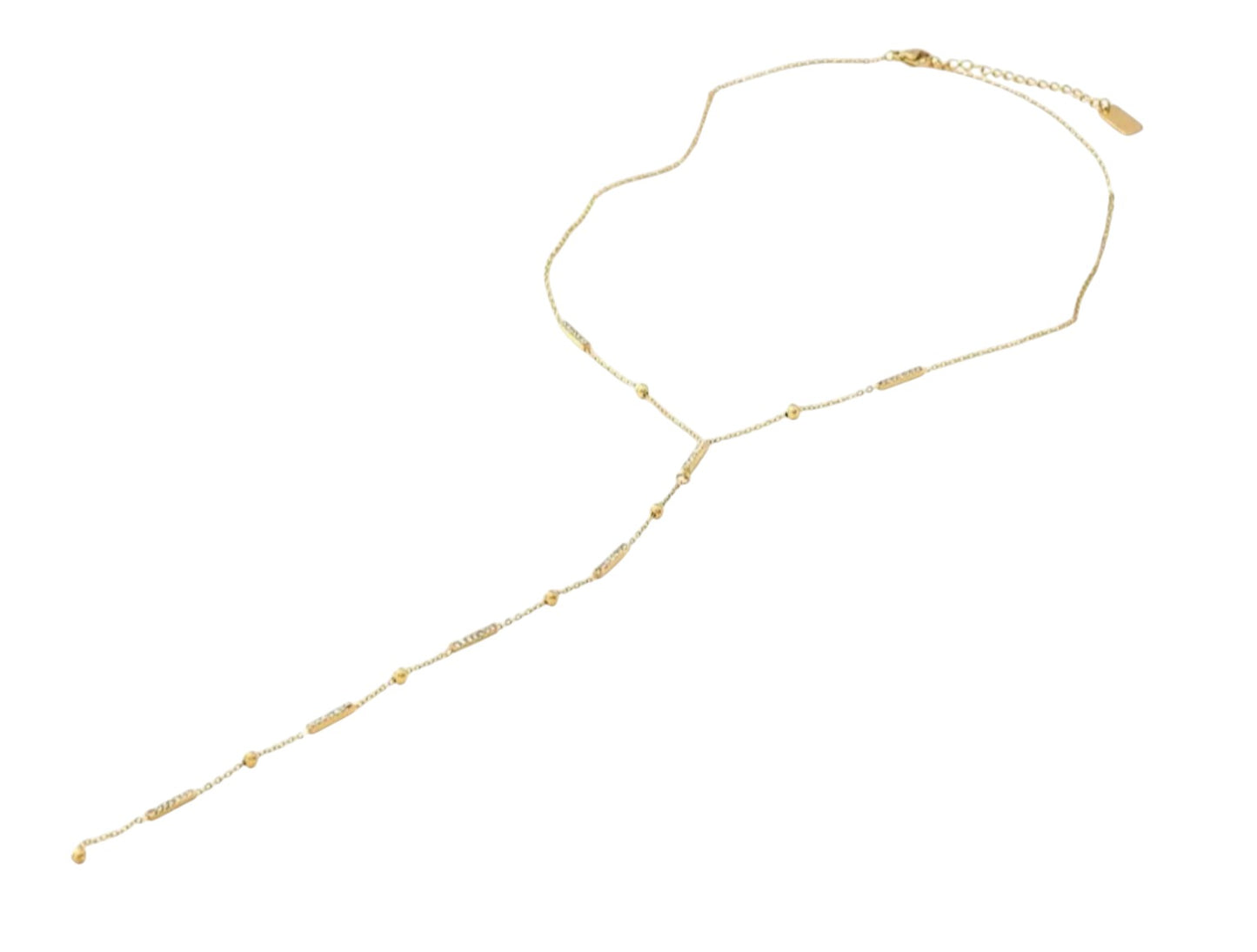 Elegante collar en forma de Y