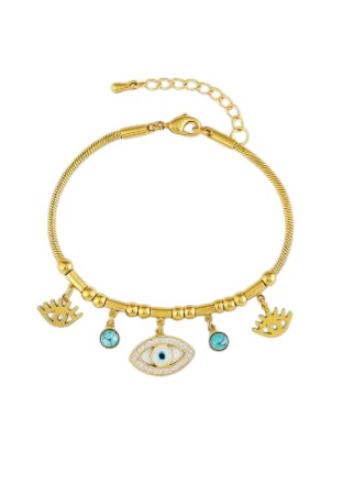 Pulsera de ojo turquesa