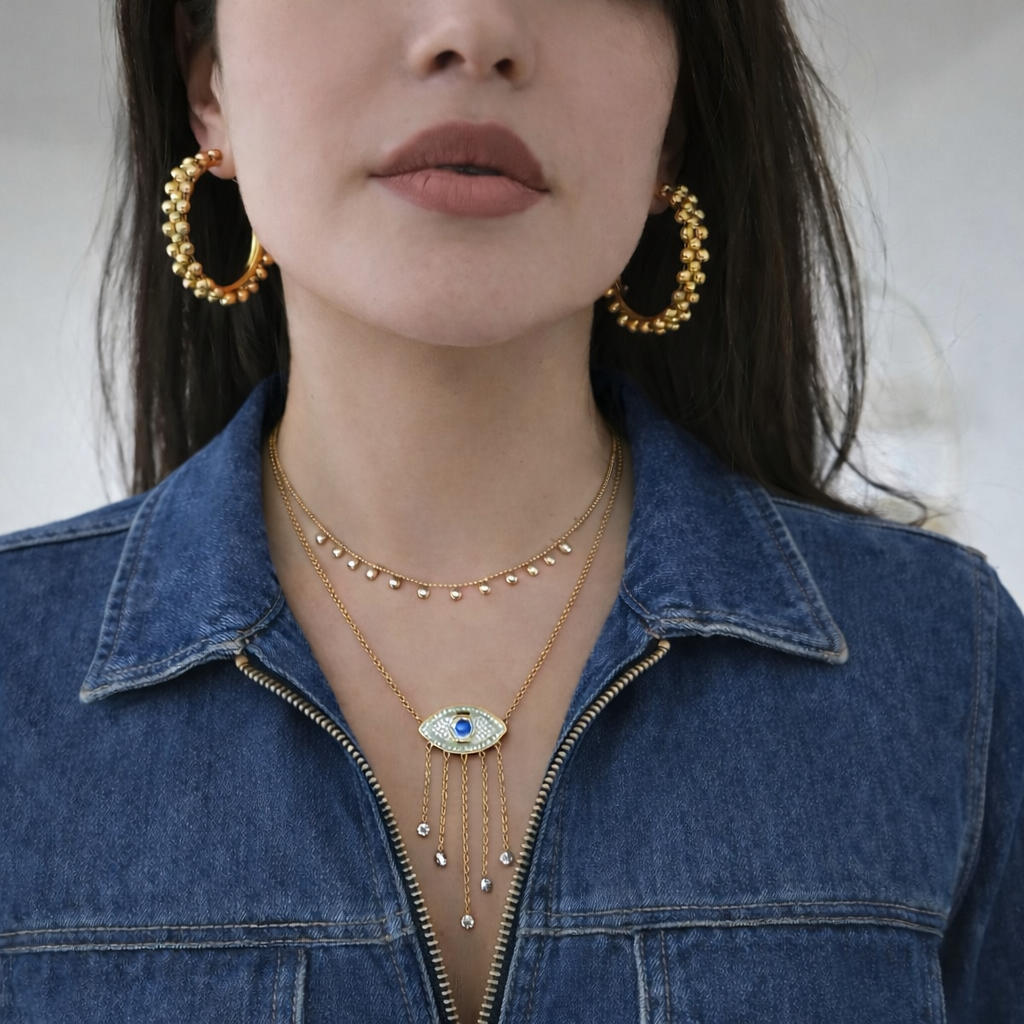 Pendientes de aro dorados Bella