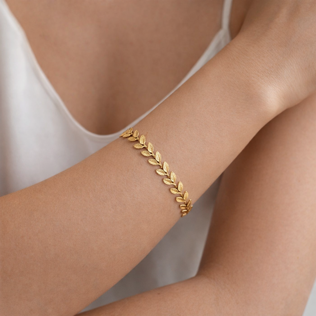 Pulsera de hoja de olivo