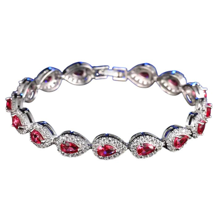 Pulsera Reina Cristal Rojo