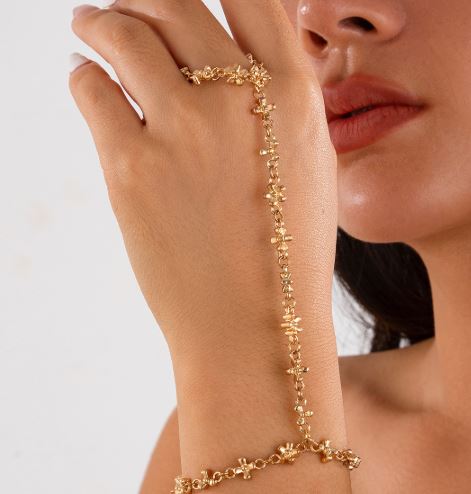 Pulsera de cadena de mano femenina