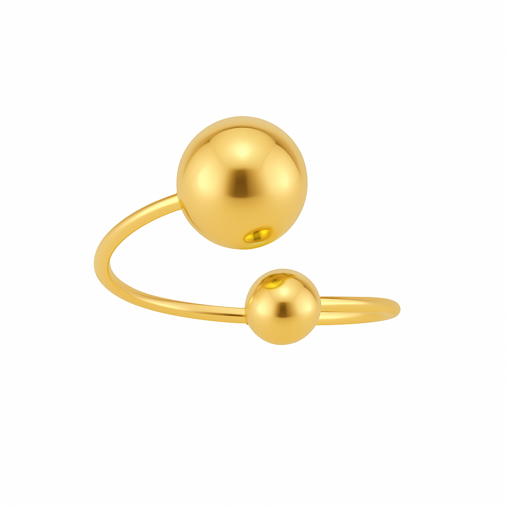 Bague Sphère Dorée