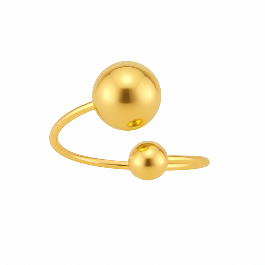 Bague Sphère Dorée