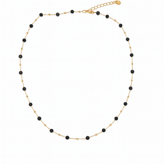 Collier Choker perles noires