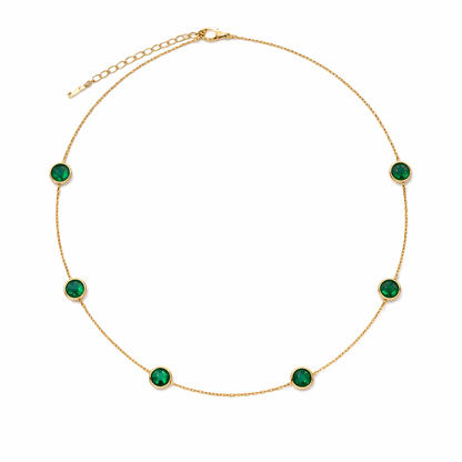 Collier Choker Éclat d’Émeraude