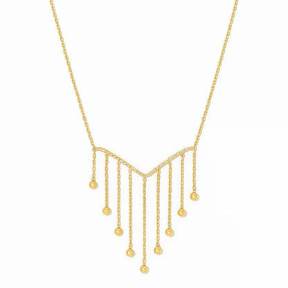 Collar de cascada de oro