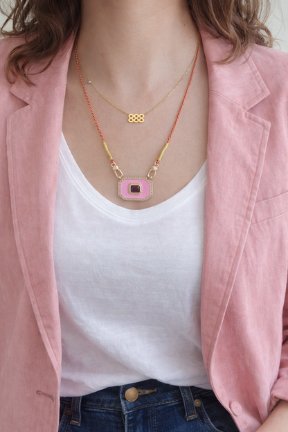Collar Aura Sagrada – Rosa