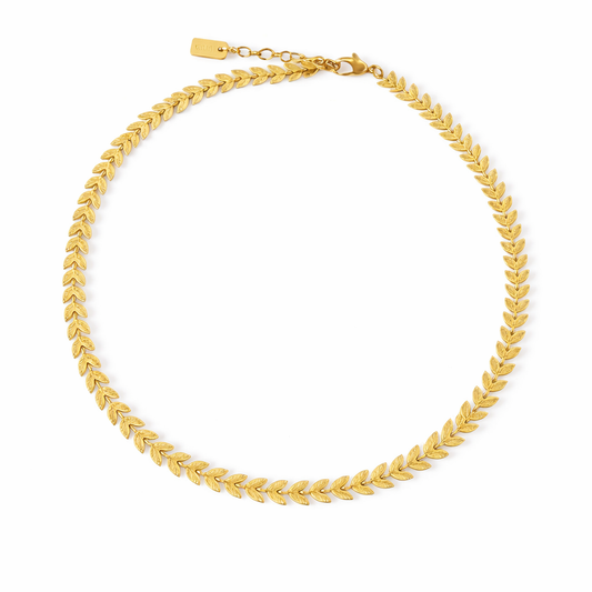 Gargantilla de hoja de olivo