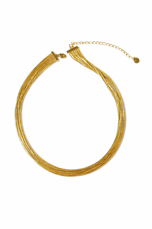 Collier Choker Multi-Chaînes Fines