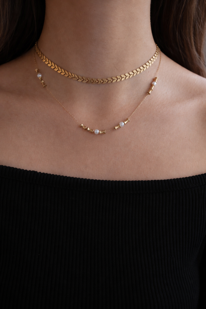 Gargantilla de perlas de lujo