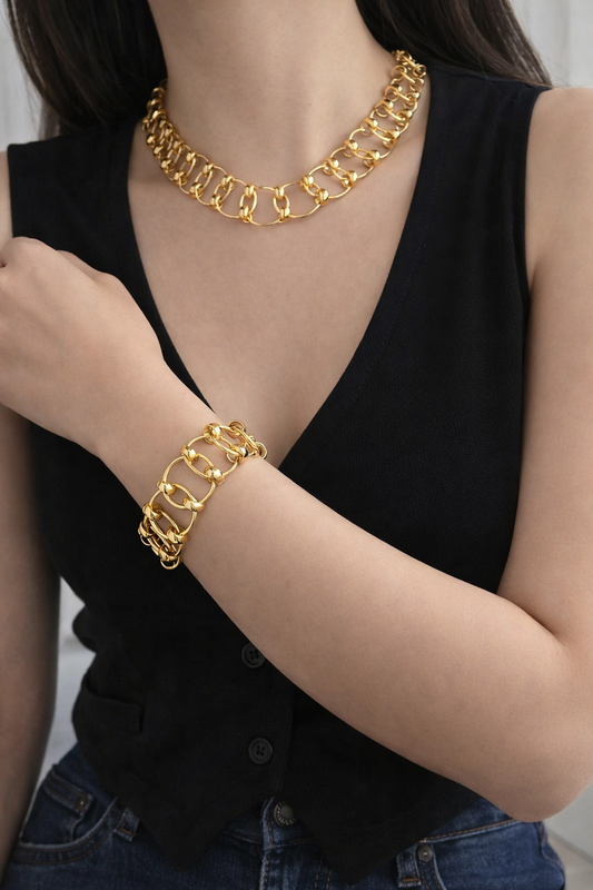 Collier Choker maillons ovales