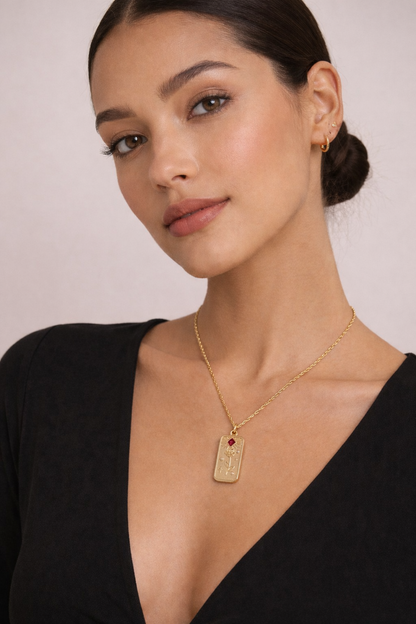 Collar Talismán de Enamorados - Chapado en Oro de 18 K