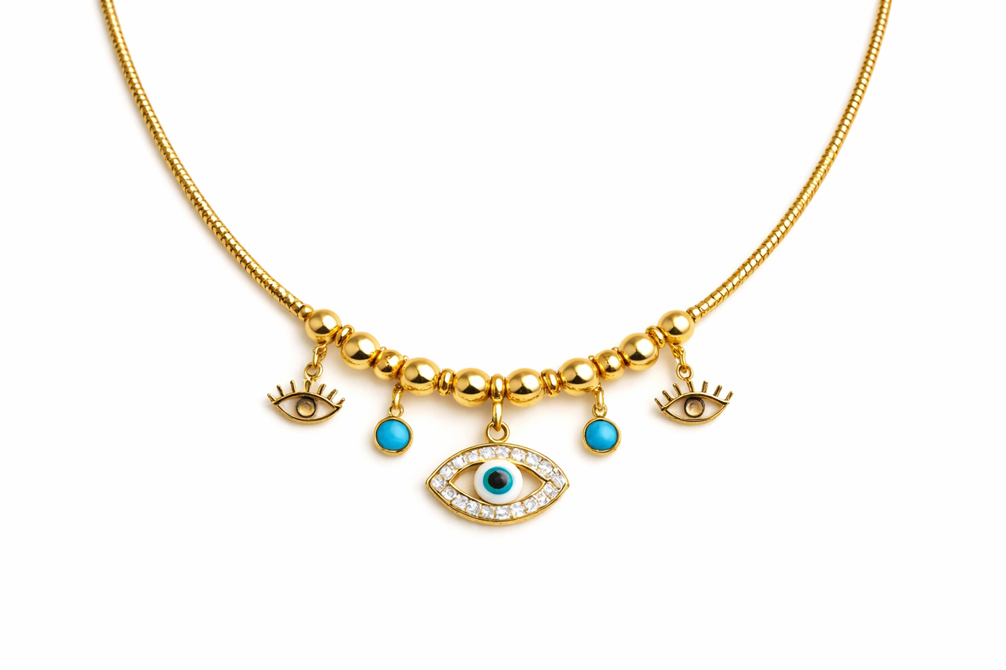 Collar de ojo de turquesa