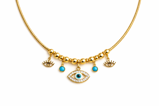 Collar de ojo de turquesa