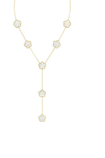 Collier Y Trèfle blanche