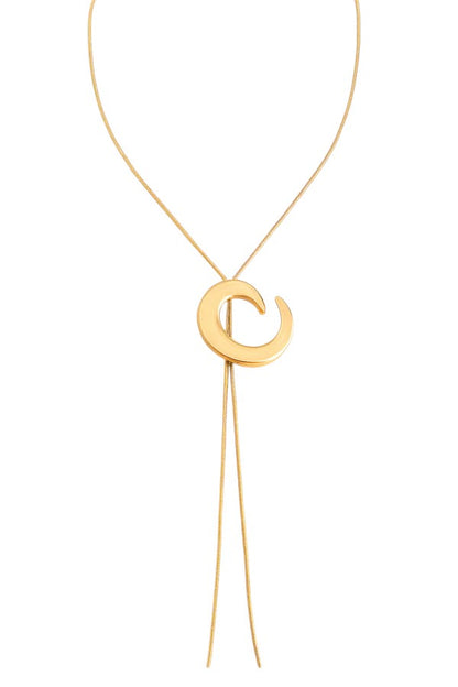 Collar de luna ajustable en forma de Y