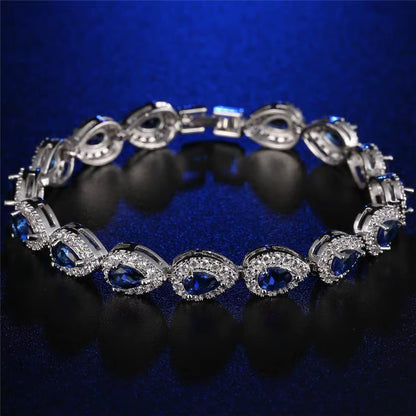 Pulsera de cristal Diva azul