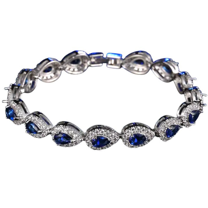Pulsera de cristal Diva azul