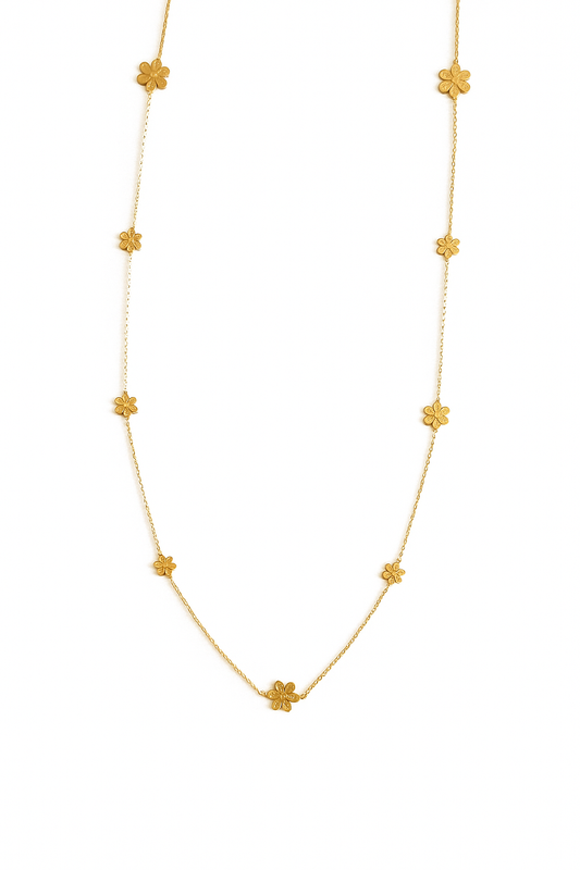 Collier Sautoir Golden Blossom