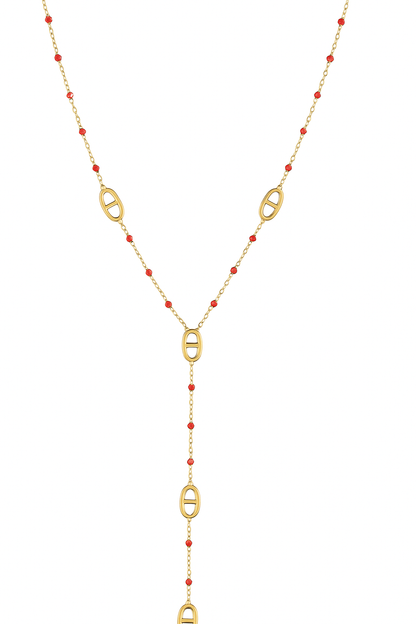 Collier Y Shella Rouge