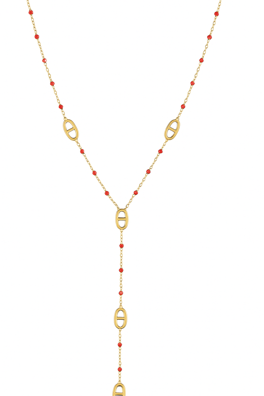 Collier Y Shella Rouge