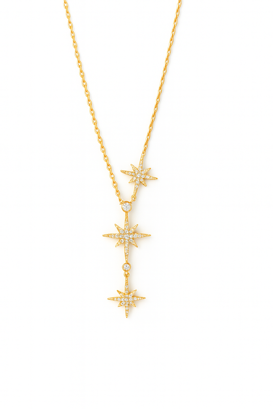 Collier Y Étoile Dorée