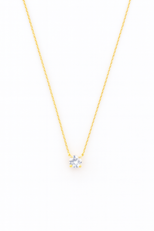 Collier Solitaire zircon
