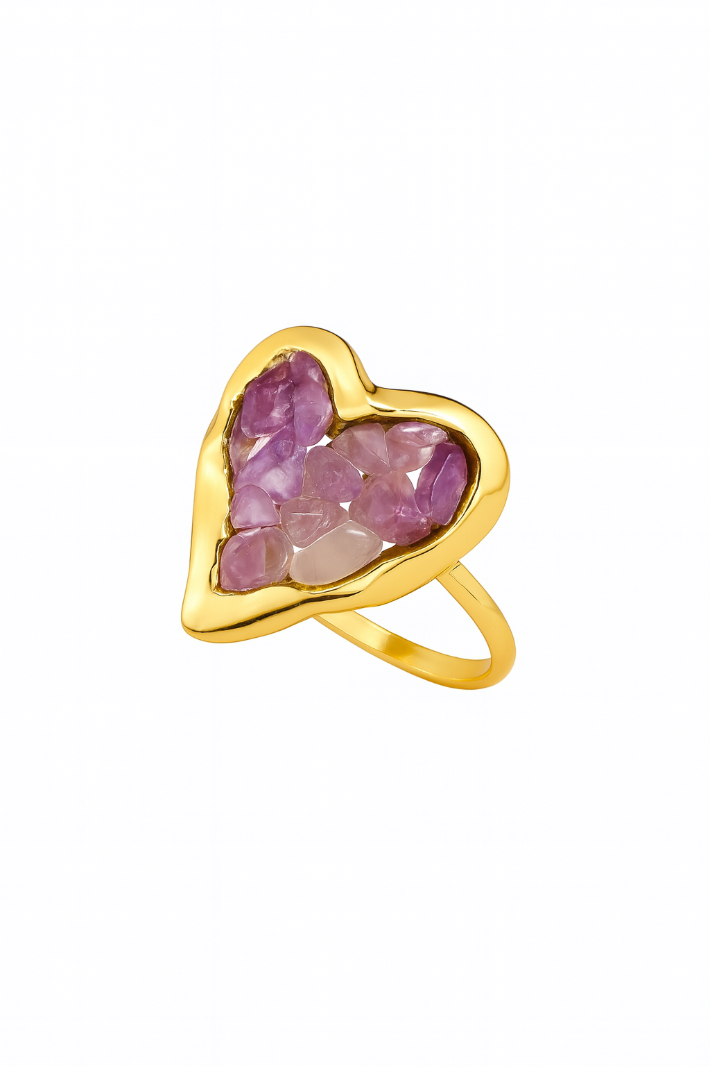 Bague Cœur Violette