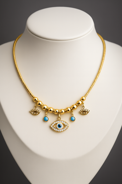 Collar de ojo de turquesa