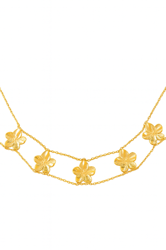 Collier ras-du-cou Fleur d’Or